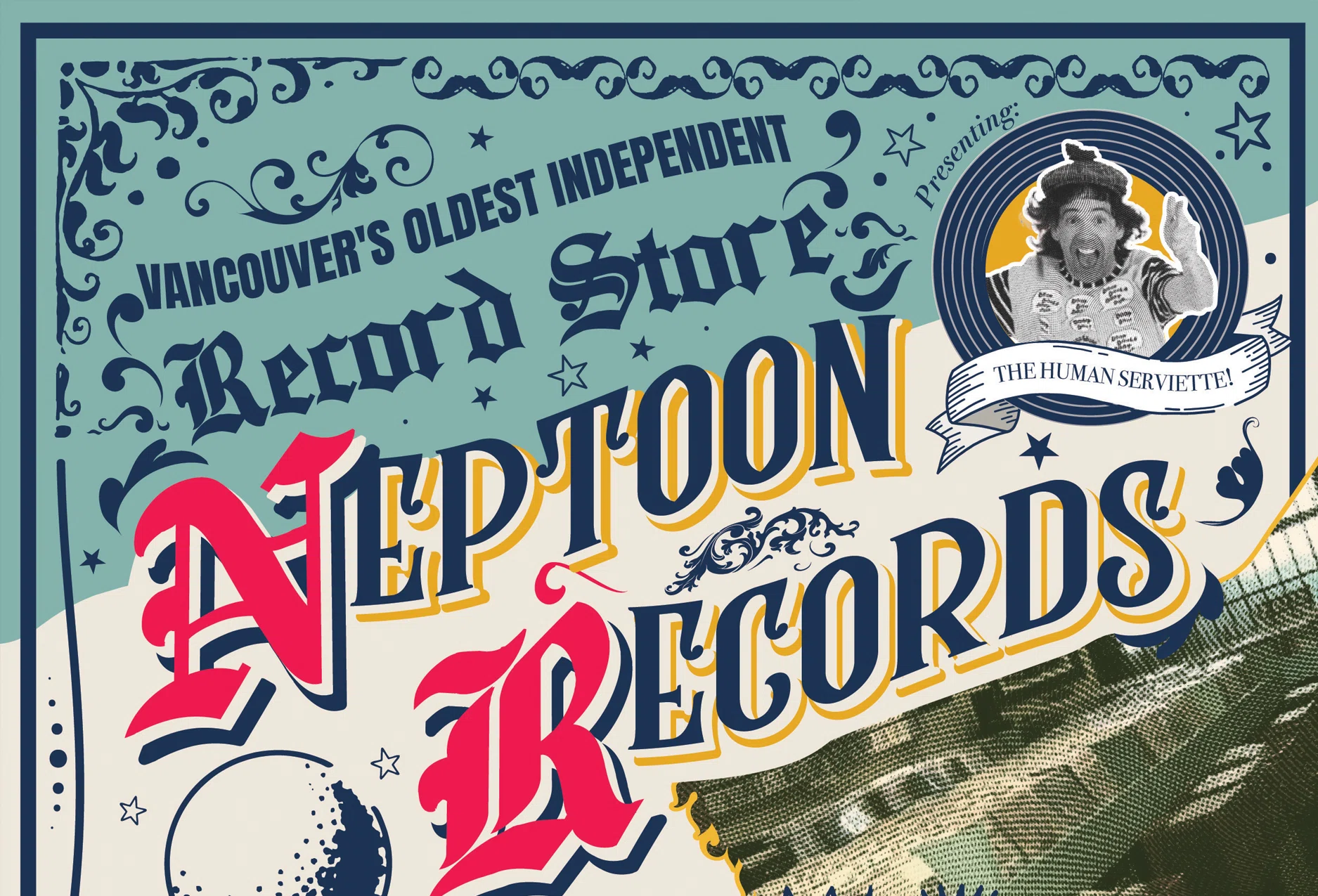 Neptoon Records print design sample